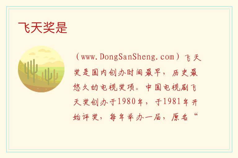 飞天奖是 
