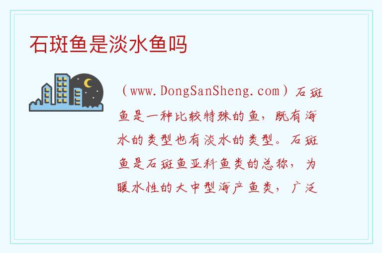 石斑鱼是淡水鱼吗 