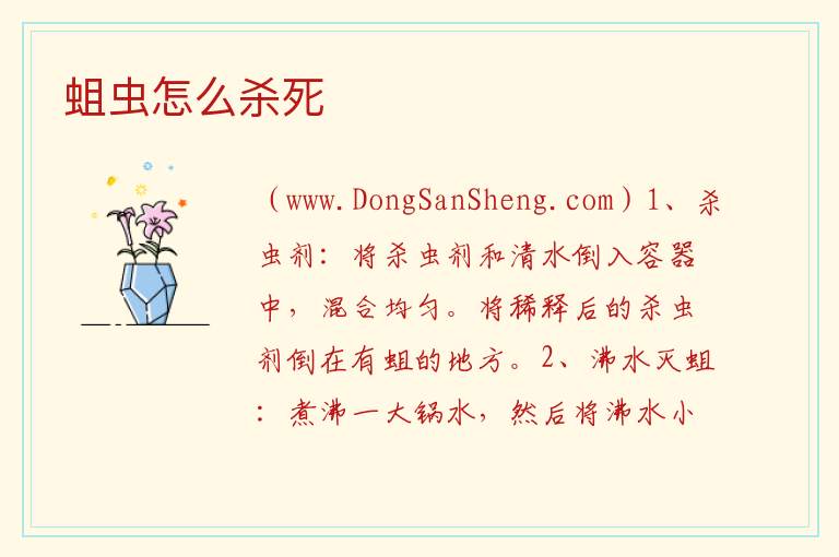 蛆虫怎么杀死 