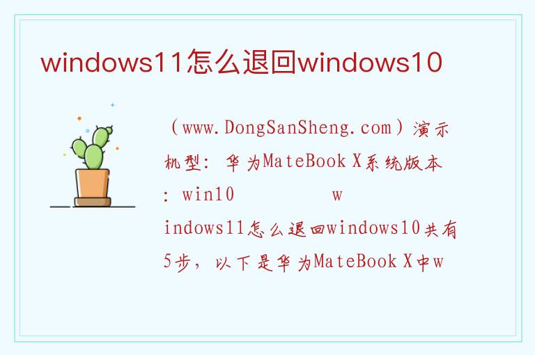 windows11怎么退回windows10 