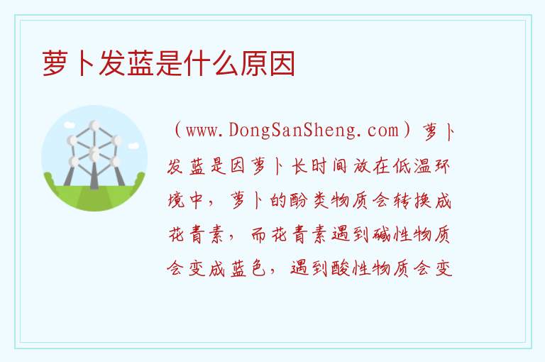 萝卜发蓝是什么原因 