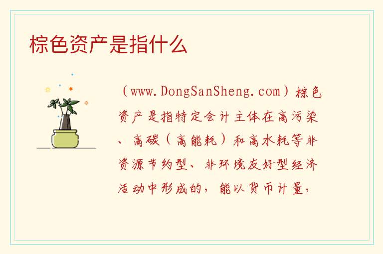棕色资产是指什么 