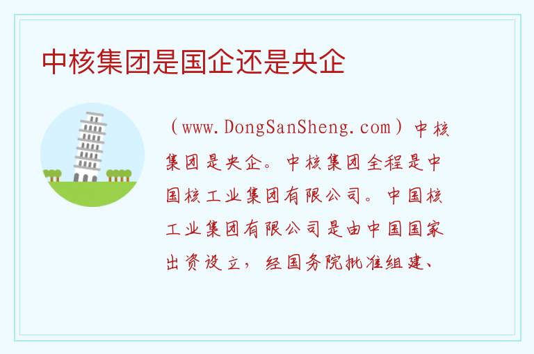 中核集团是国企还是央企 