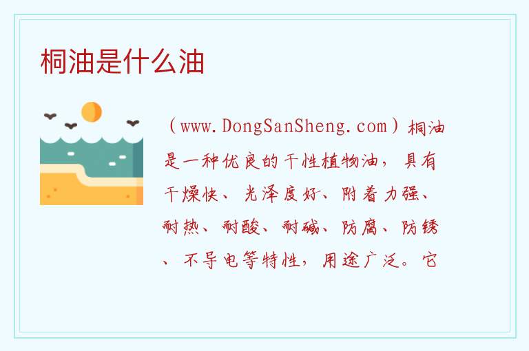 桐油是什么油 