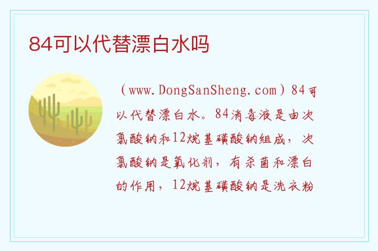 84可以代替漂白水吗 