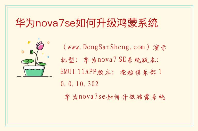 华为nova7se如何升级鸿蒙系统 