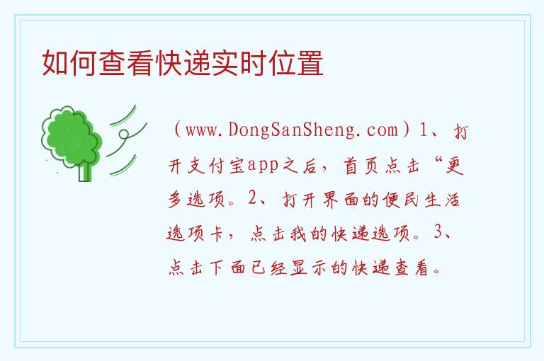 如何查看快递实时位置 