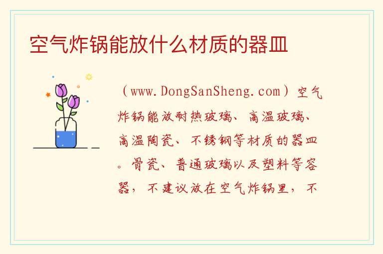 空气炸锅能放什么材质的器皿 