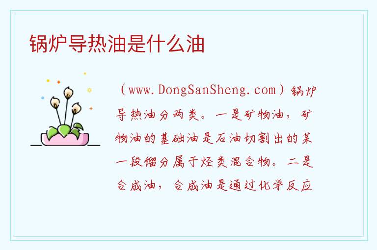 锅炉导热油是什么油 