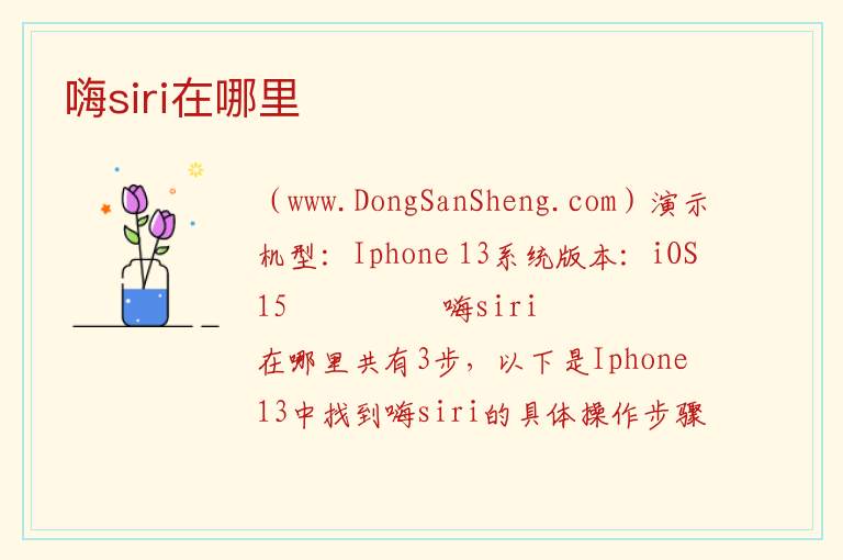 嗨siri在哪里 