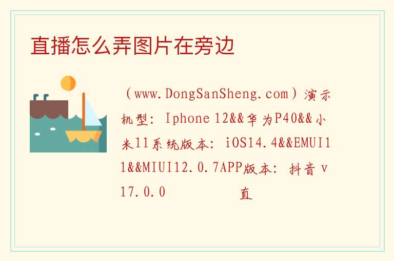 直播怎么弄图片在旁边 