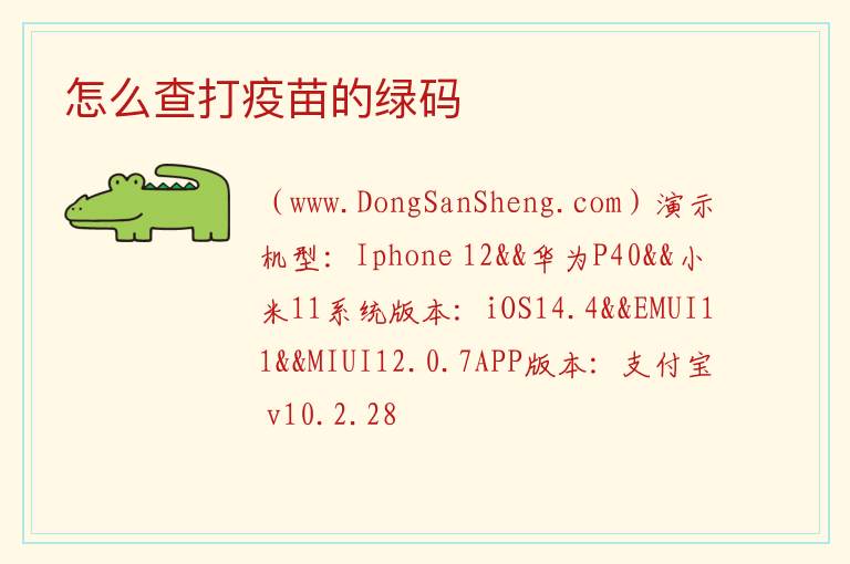 怎么查打疫苗的绿码 