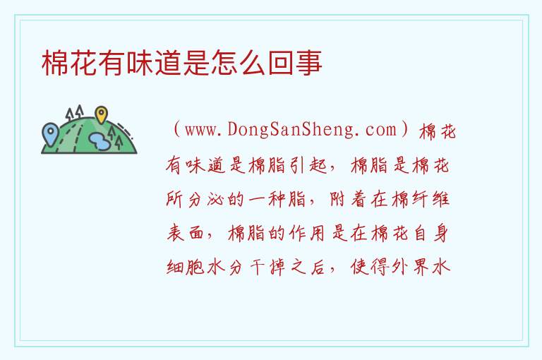 棉花有味道是怎么回事 