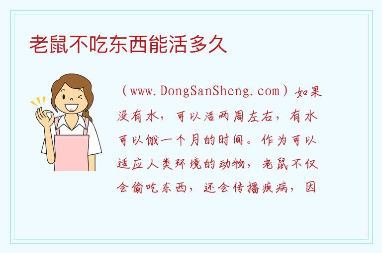 老鼠可以多久不吃东西，老鼠可以多久不吃东西