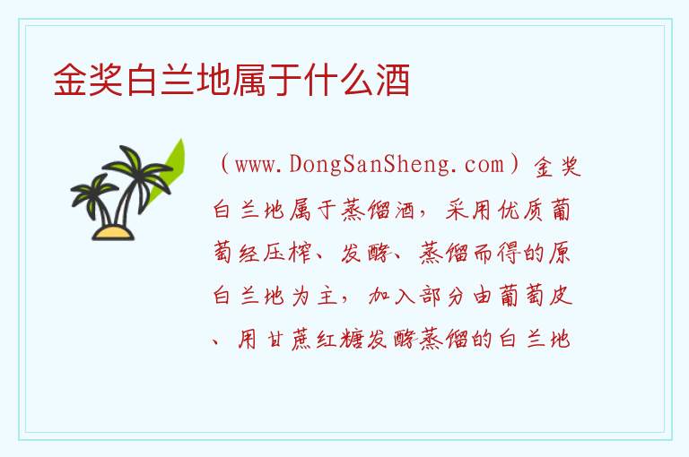 金奖白兰地属于什么酒 