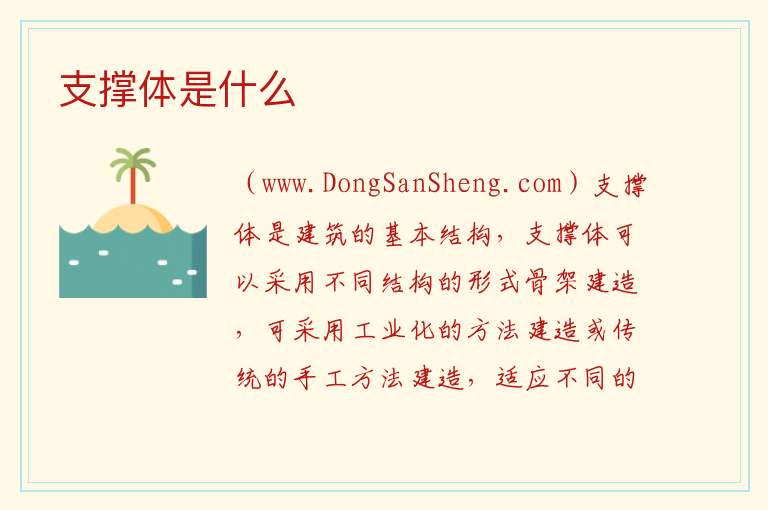 支撑体是什么 