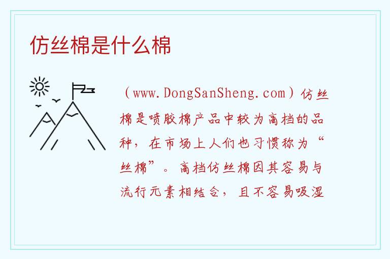 仿丝棉是什么棉 