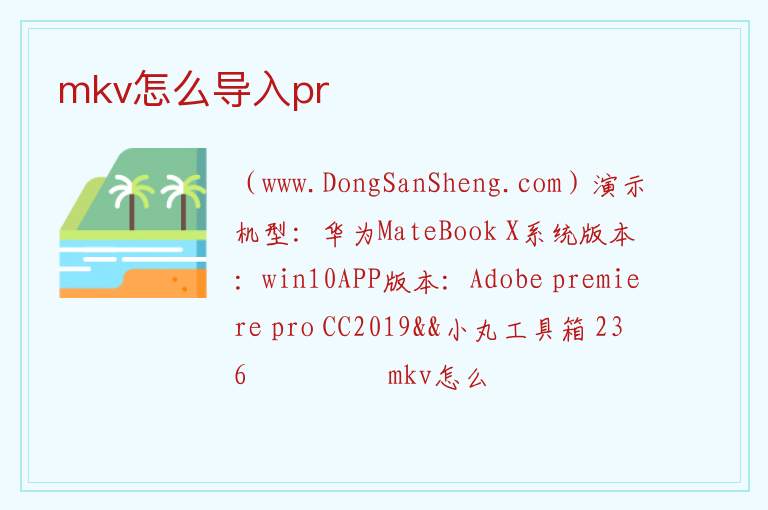mkv怎么导入pr 