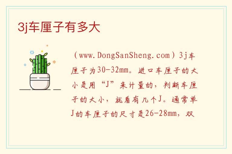 3j车厘子有多大 