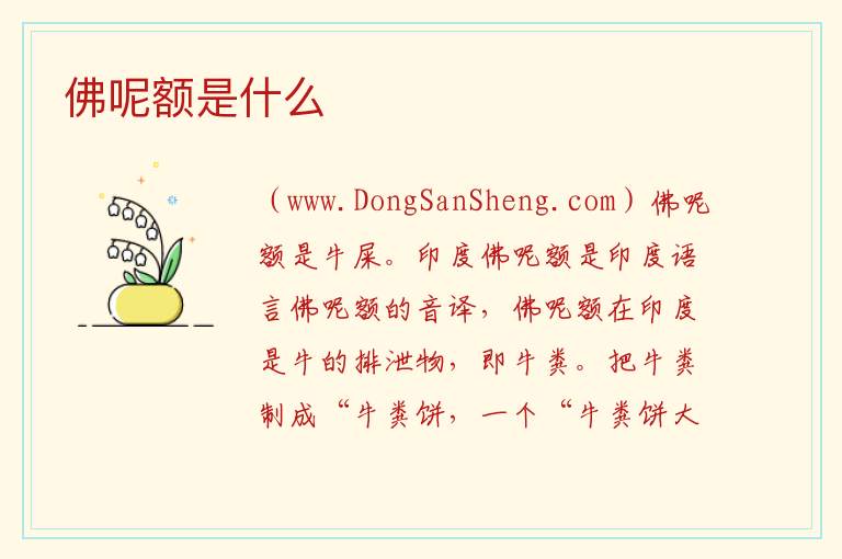 佛呢额是什么 