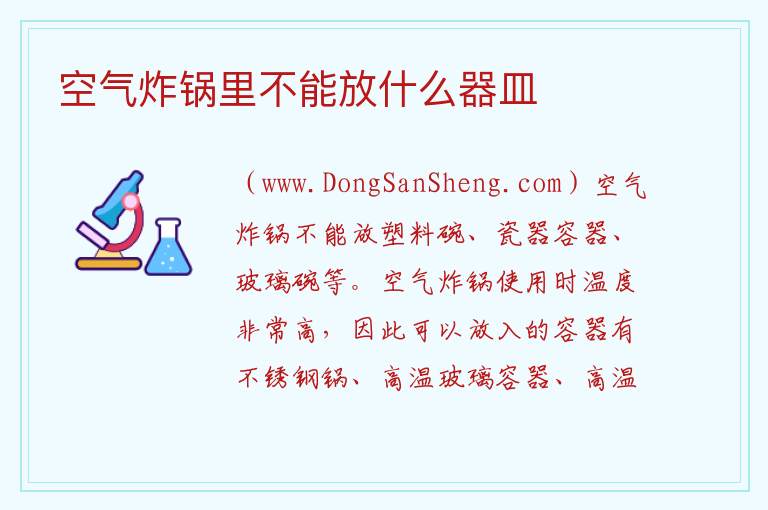 空气炸锅里不能放什么器皿 