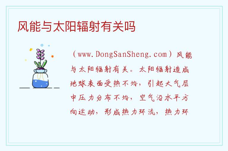 风能与太阳辐射有关吗 