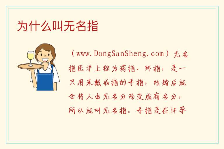 为什么叫无名指 