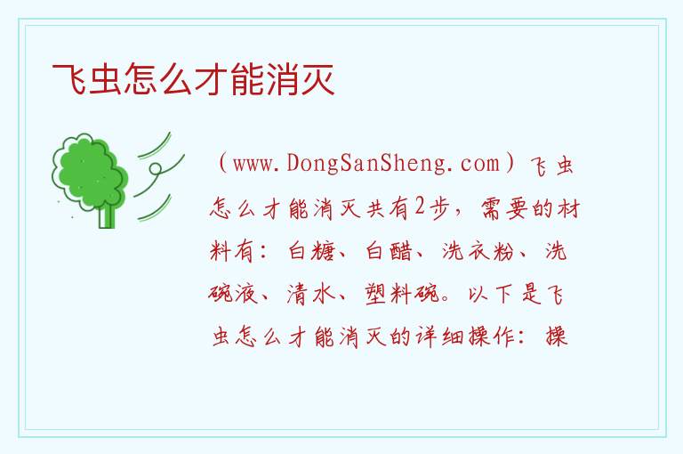 飞虫怎么才能消灭 