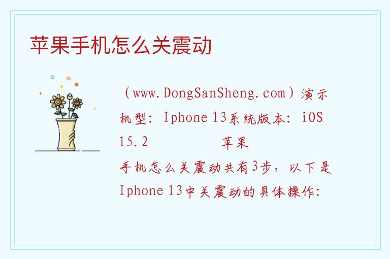 苹果手机怎么关震动 