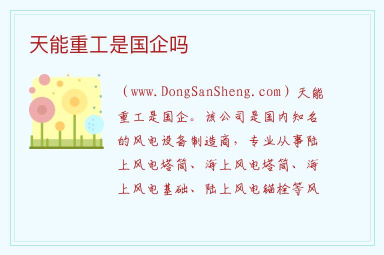 天能重工是国企吗 
