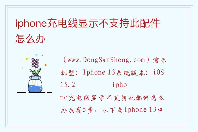 iphone充电线显示不支持此配件怎么办 