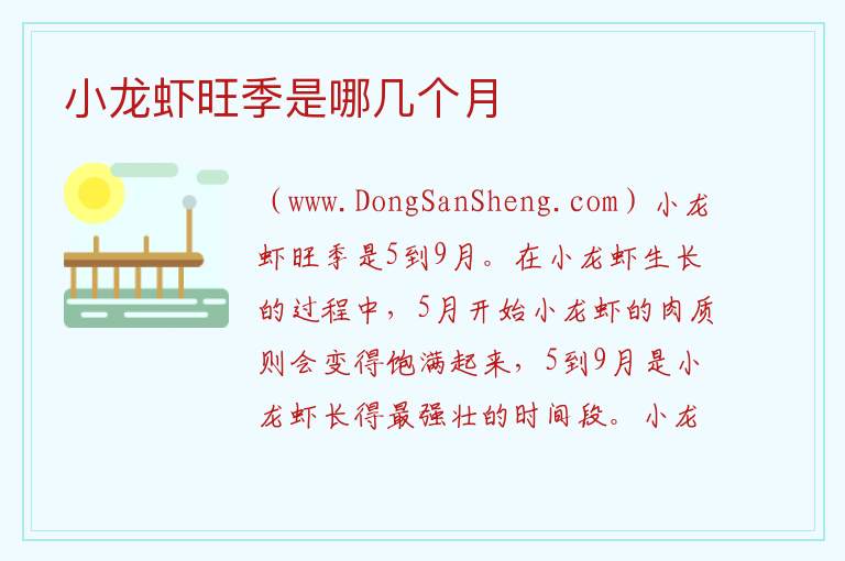 小龙虾旺季是哪几个月 