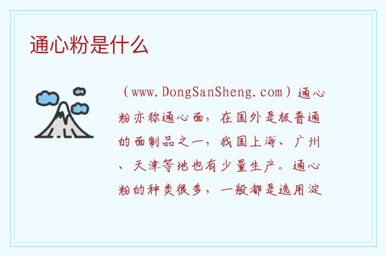 通心粉是什么 