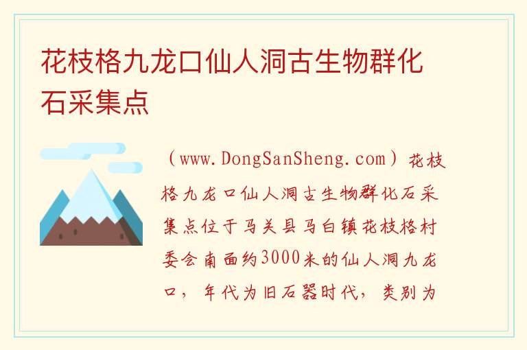 花枝格九龙口仙人洞古生物群化石采集点 云南省文山州马关县：花枝格九龙口仙人洞古生物群化石采集点旅游攻略