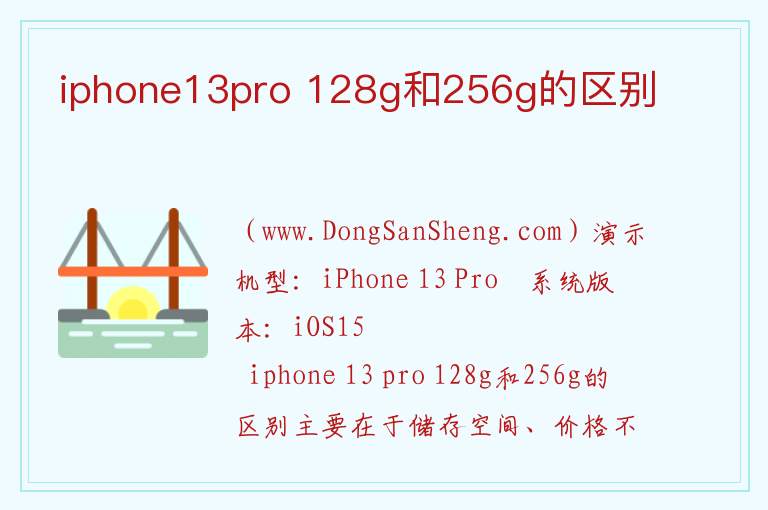 iphone13pro 128g和256g的区别 
