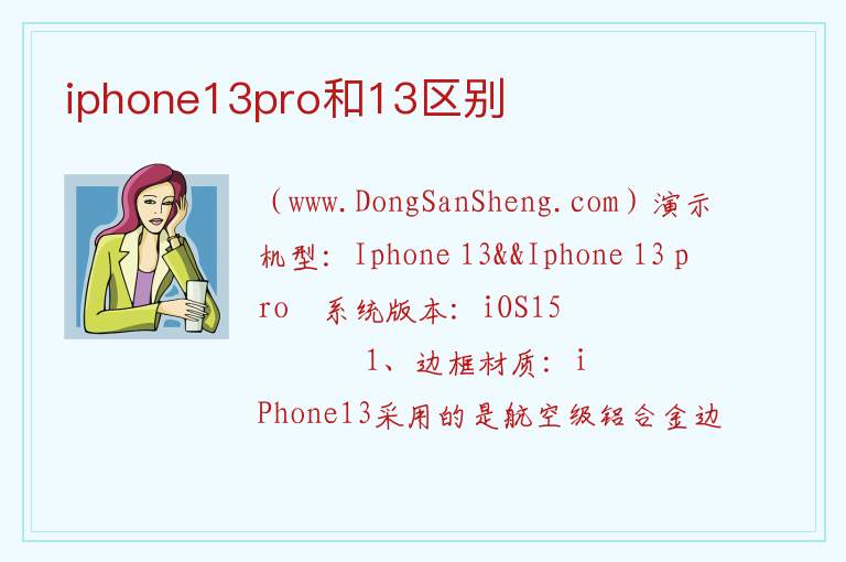 iphone13pro和13区别 