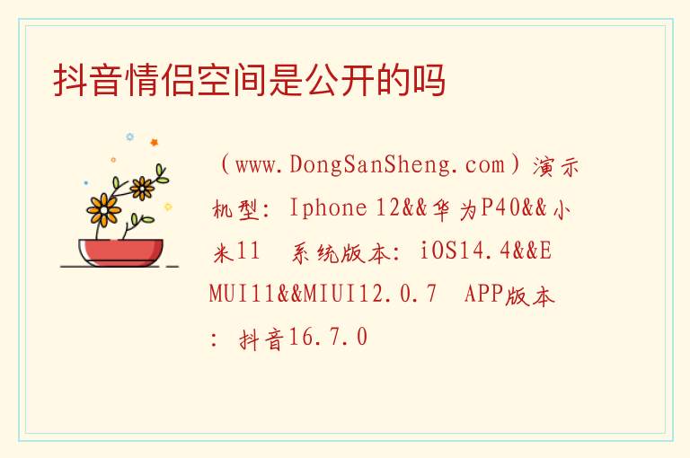 抖音情侣空间是公开的吗 