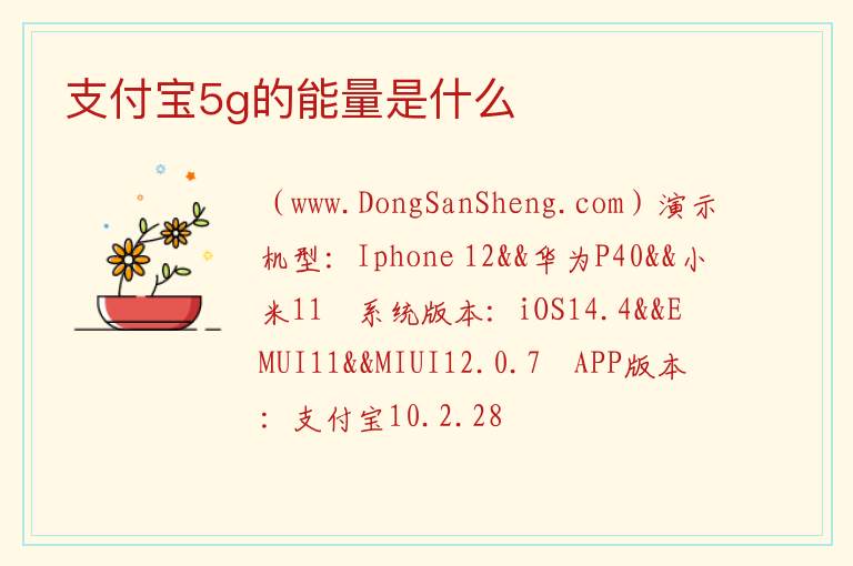 支付宝5g的能量是什么 
